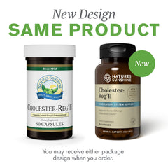 Nature's Sunshine Cholester-Reg II tablet close-up showing capsule texture.
