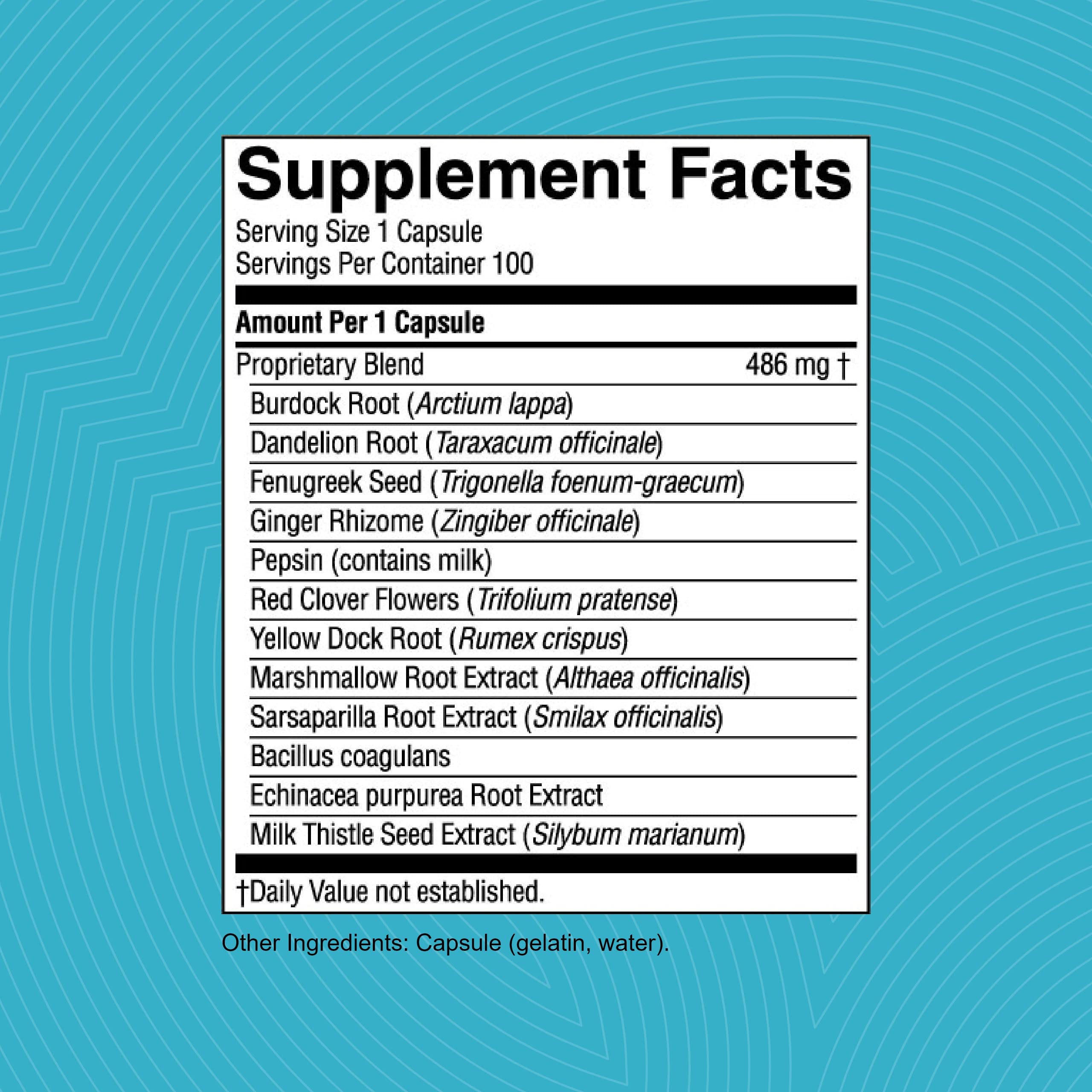 Nature's Sunshine Enviro-Detox label close-up showing key features