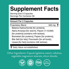 Nature's Sunshine Food Enzymes packaging on display reflecting heritage and quality.