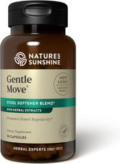 Nature's Sunshine Gentle Move bottle shows a natural digestive support option for daily comfort.