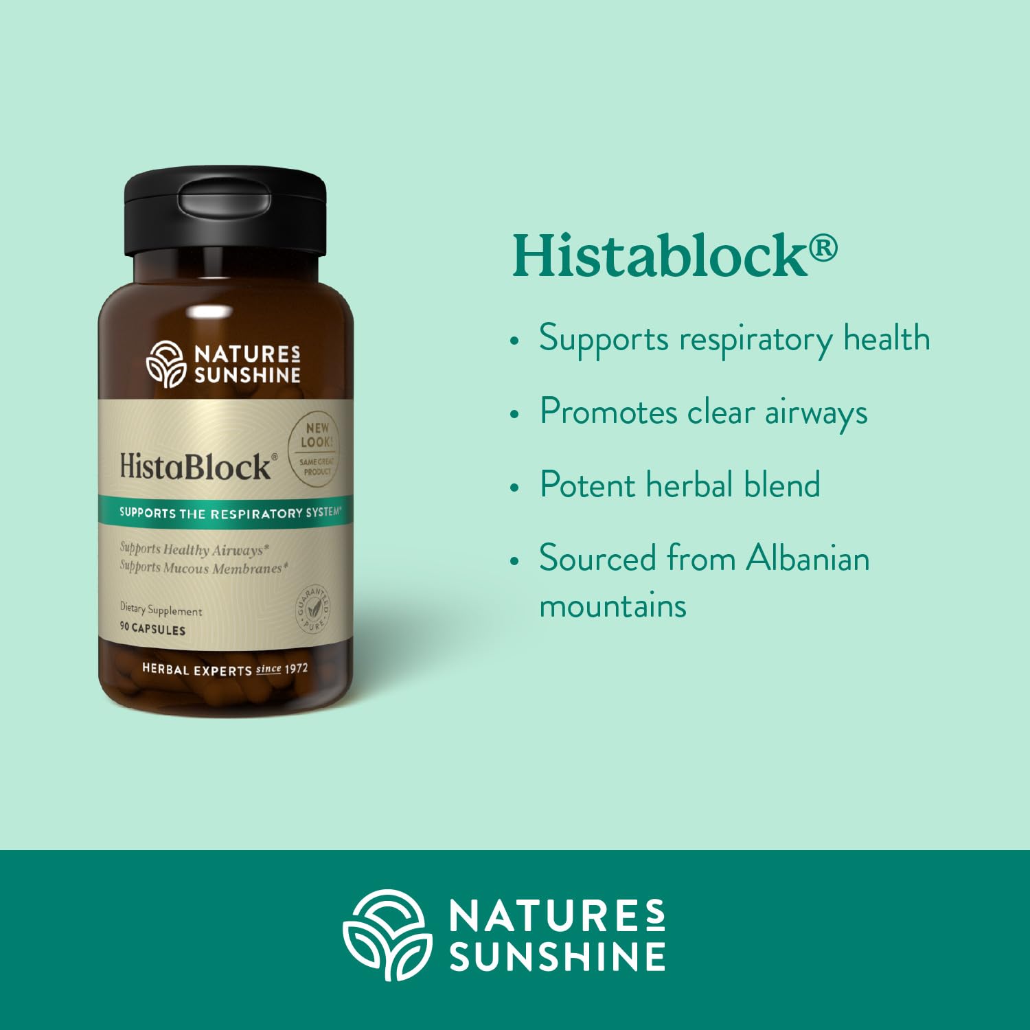 Nature's Sunshine HistaBlock ingredient blend highlights bromelain and nettle for mild relief