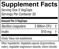 Nature's Sunshine NutriBiome packaging highlighting key probiotic benefits.