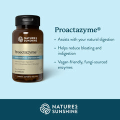 Proactazyme bottle label emphasizes herbal blend and enzyme activation