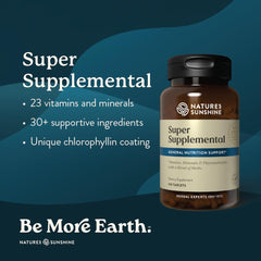 Nature's Sunshine Super Supplemental ingredients closeup showing minerals and antioxidants.