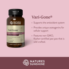 Nature's Sunshine Vari-Gone capsules ready for daily use