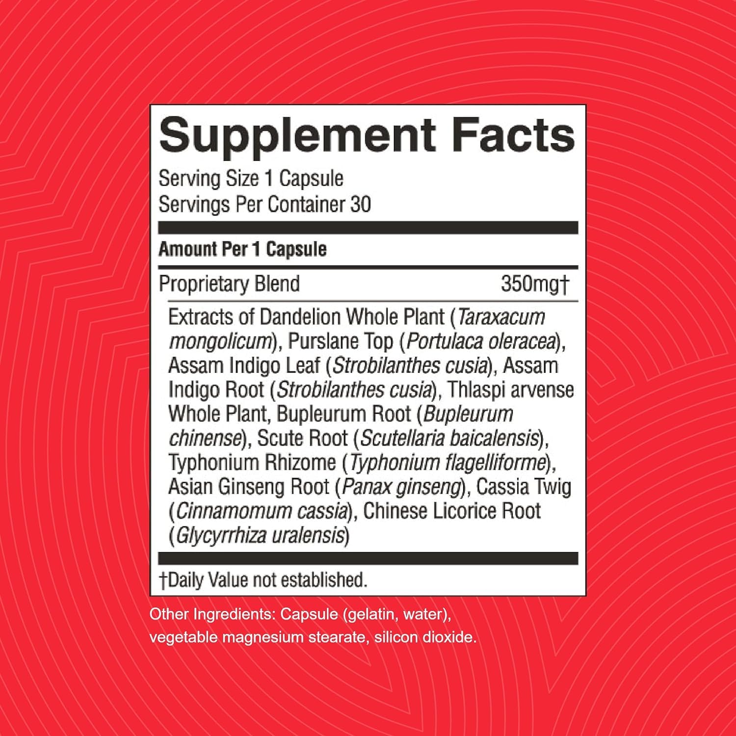 Nature's Sunshine VS-C TCM packaging illustrates convenient daily capsules