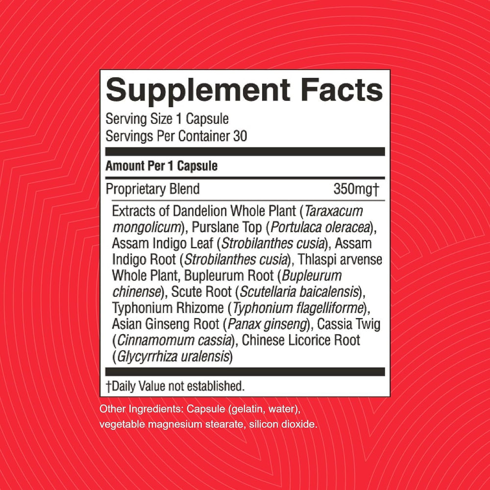 Nature's Sunshine VS-C TCM packaging illustrates convenient daily capsules