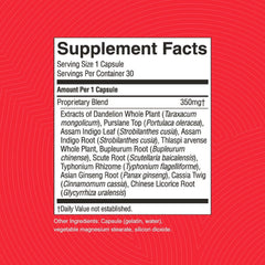 Nature's Sunshine VS-C TCM packaging illustrates convenient daily capsules
