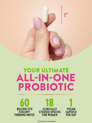 Cranberry and D-Mannose ingredients visual emphasized for urinary and vaginal support