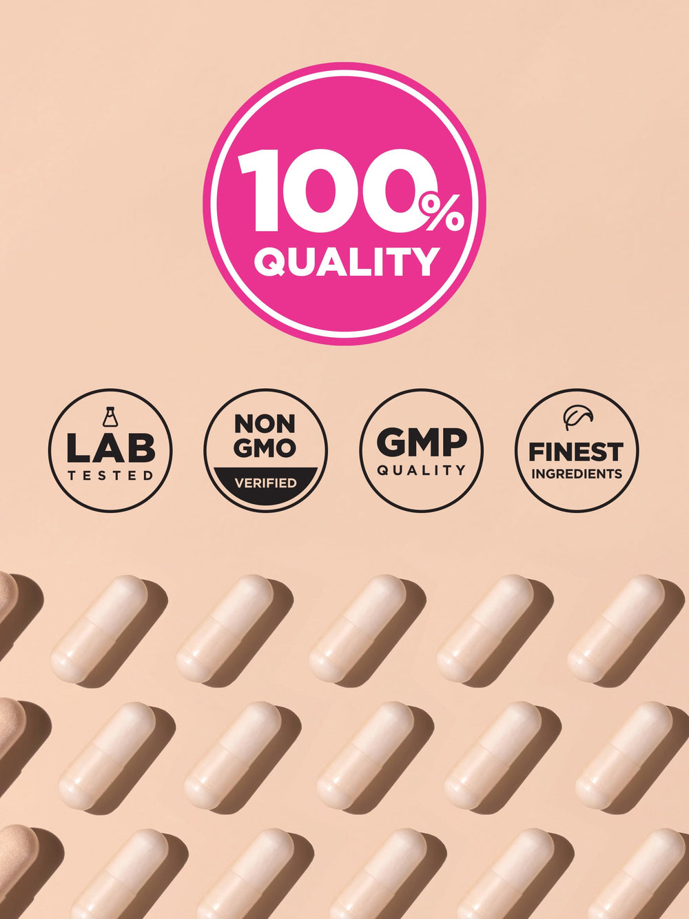 Manufactured in the United States with cGMP seal