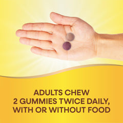 Nature's Way Alive! calcium gummies close-up showing soft, chewable texture.
