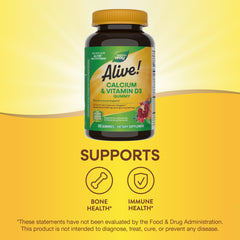 Nature's Way Alive! raspberry-lemonade gummies for convenient, enjoyable supplementation.