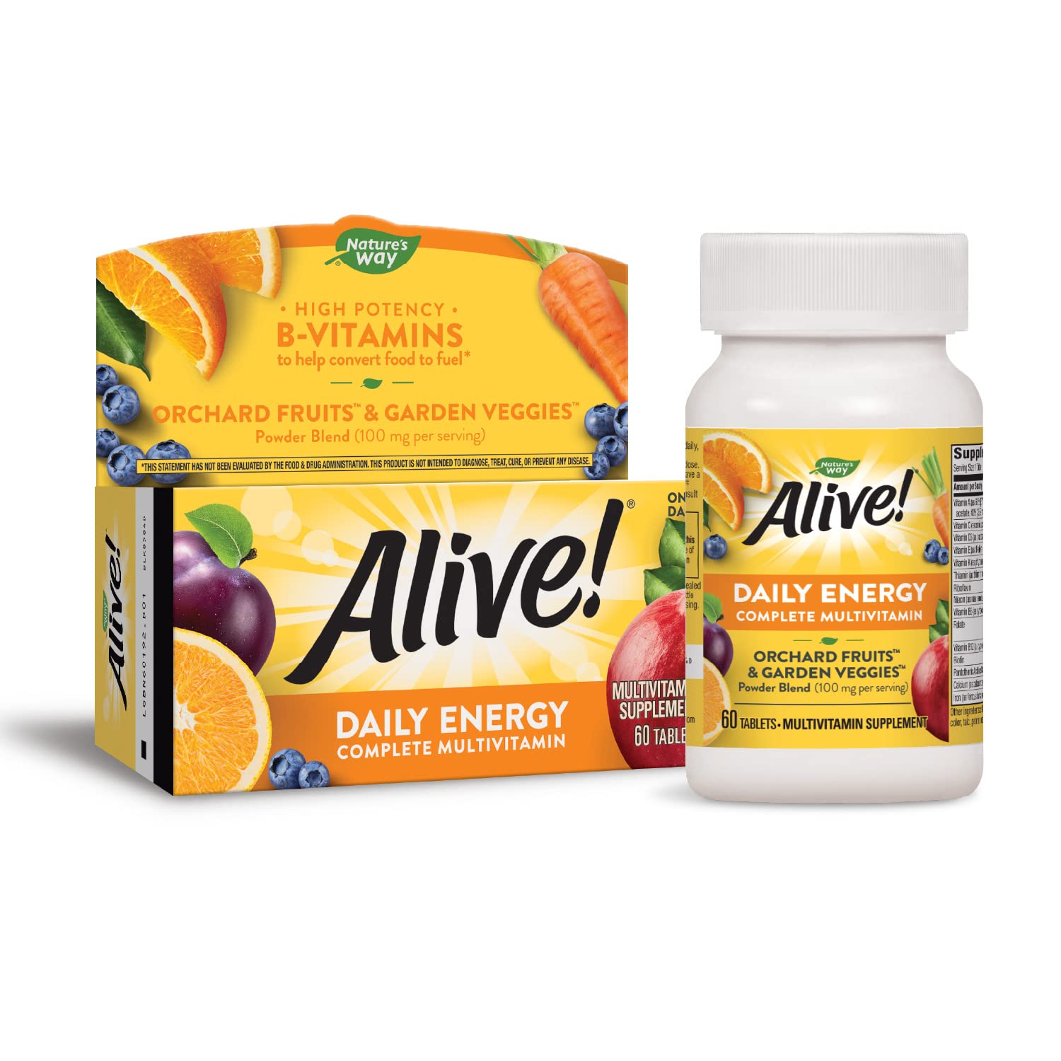 Nature's Way Alive Daily Energy box pack featuring complete daily nutrition