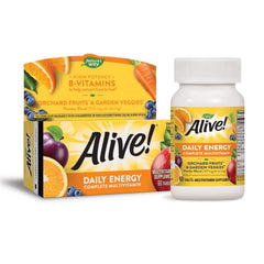 Nature's Way Alive Daily Energy box pack featuring complete daily nutrition