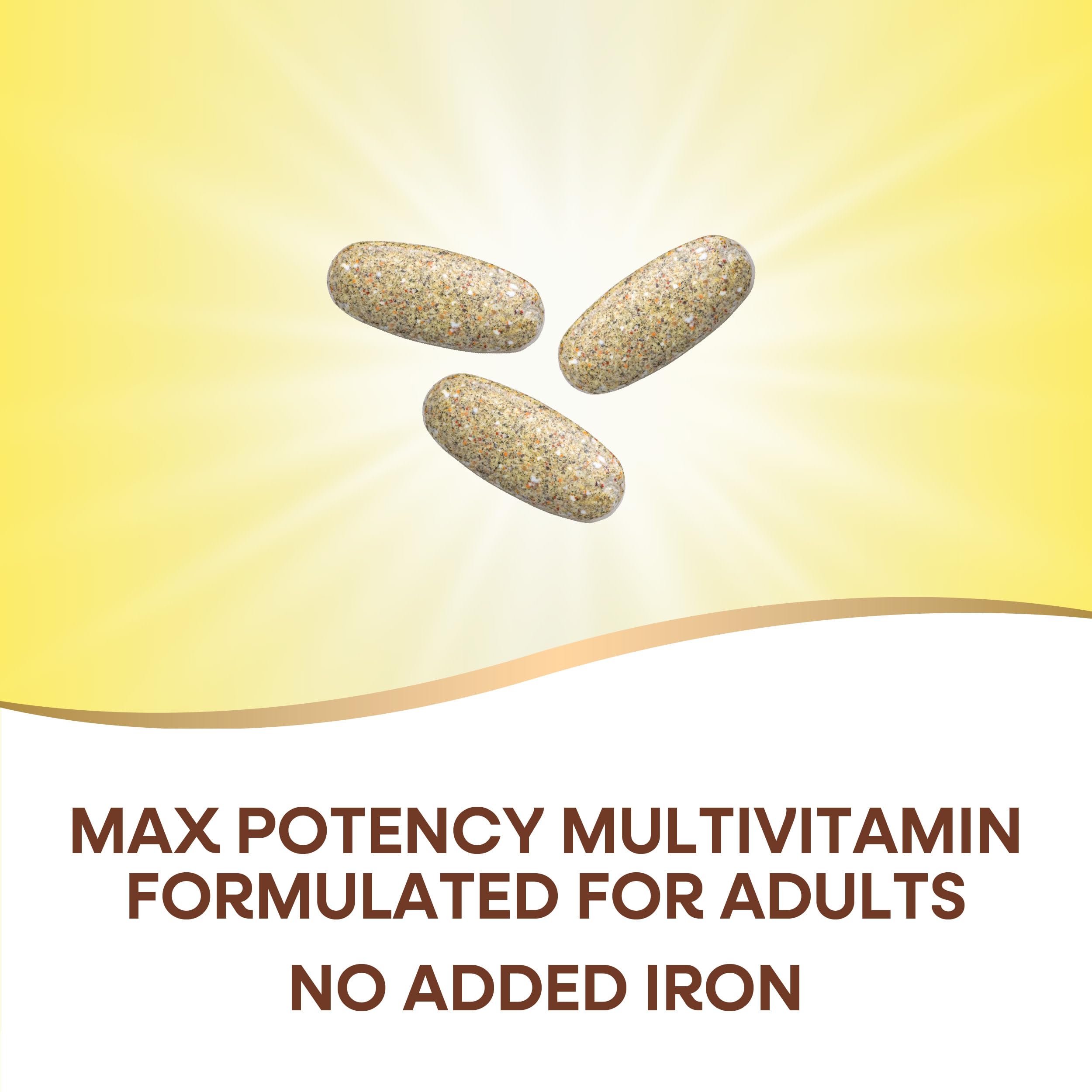 Nature's Way Alive! Max3 blend visuals indicating plant-based greens and fruit nutrients.