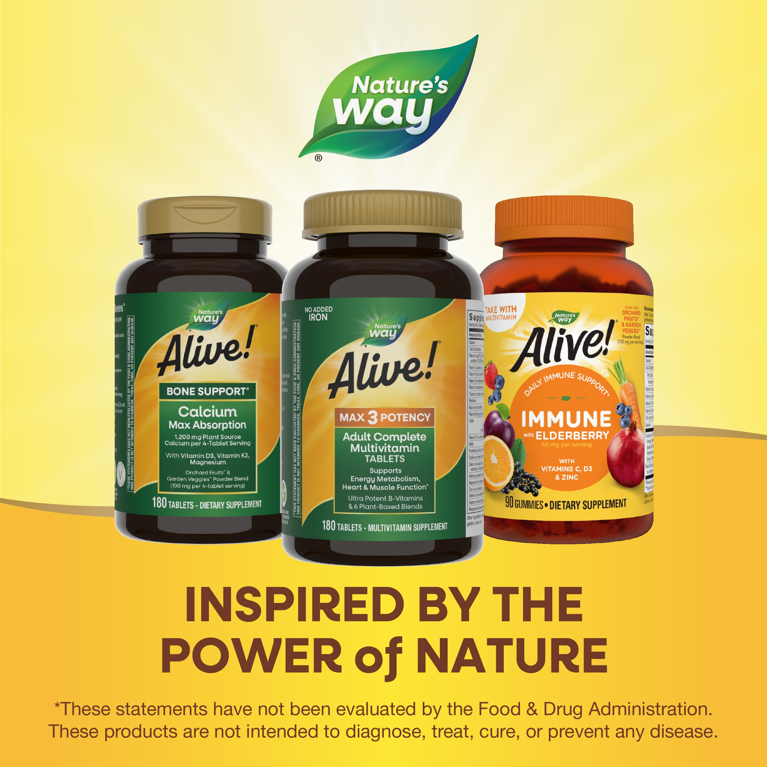 Nature's Way Alive! Max3 active B-vitamins illustration for energy metabolism.