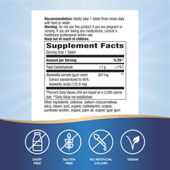 Close-up of Nature's Way Boswellia premium extract tablets