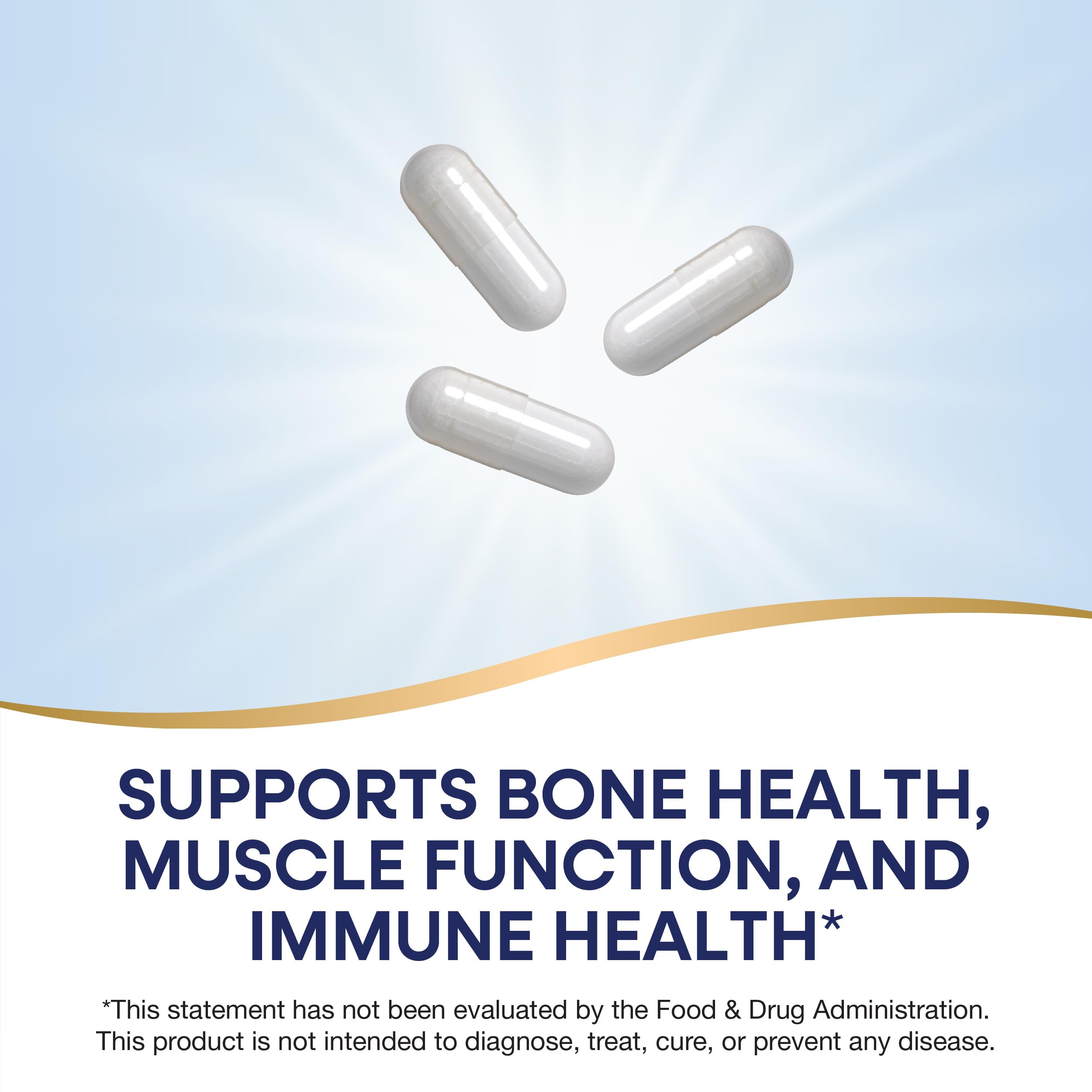 Nature's Way Calcium Magnesium Zinc bottle, gluten-free and dairy-free benefits highlighted.