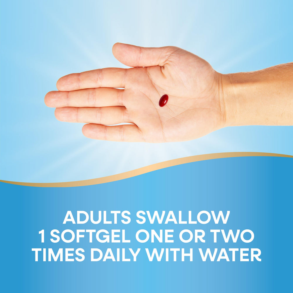 CalmAid softgels ready for daily use with non-drowsy support.