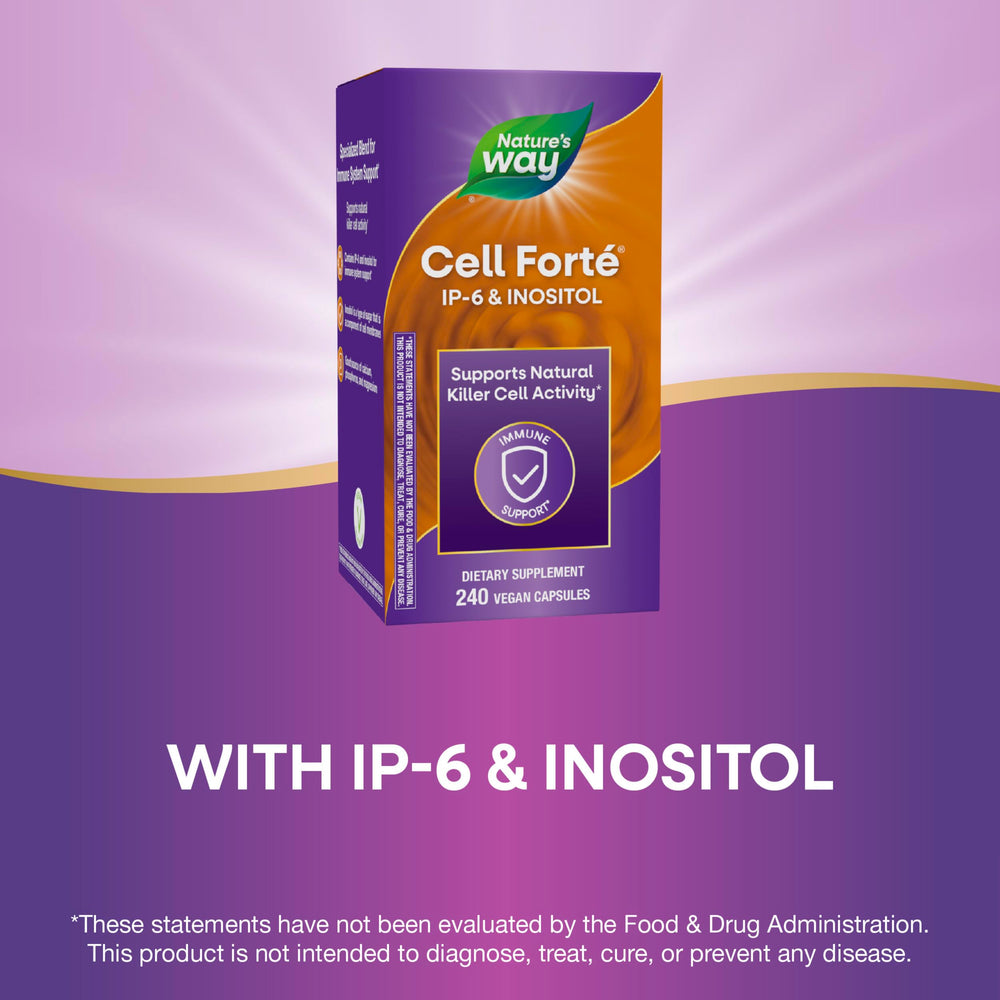 Nature's Way Cell Forté IP-6 & Inositol label with minerals for daily wellness.