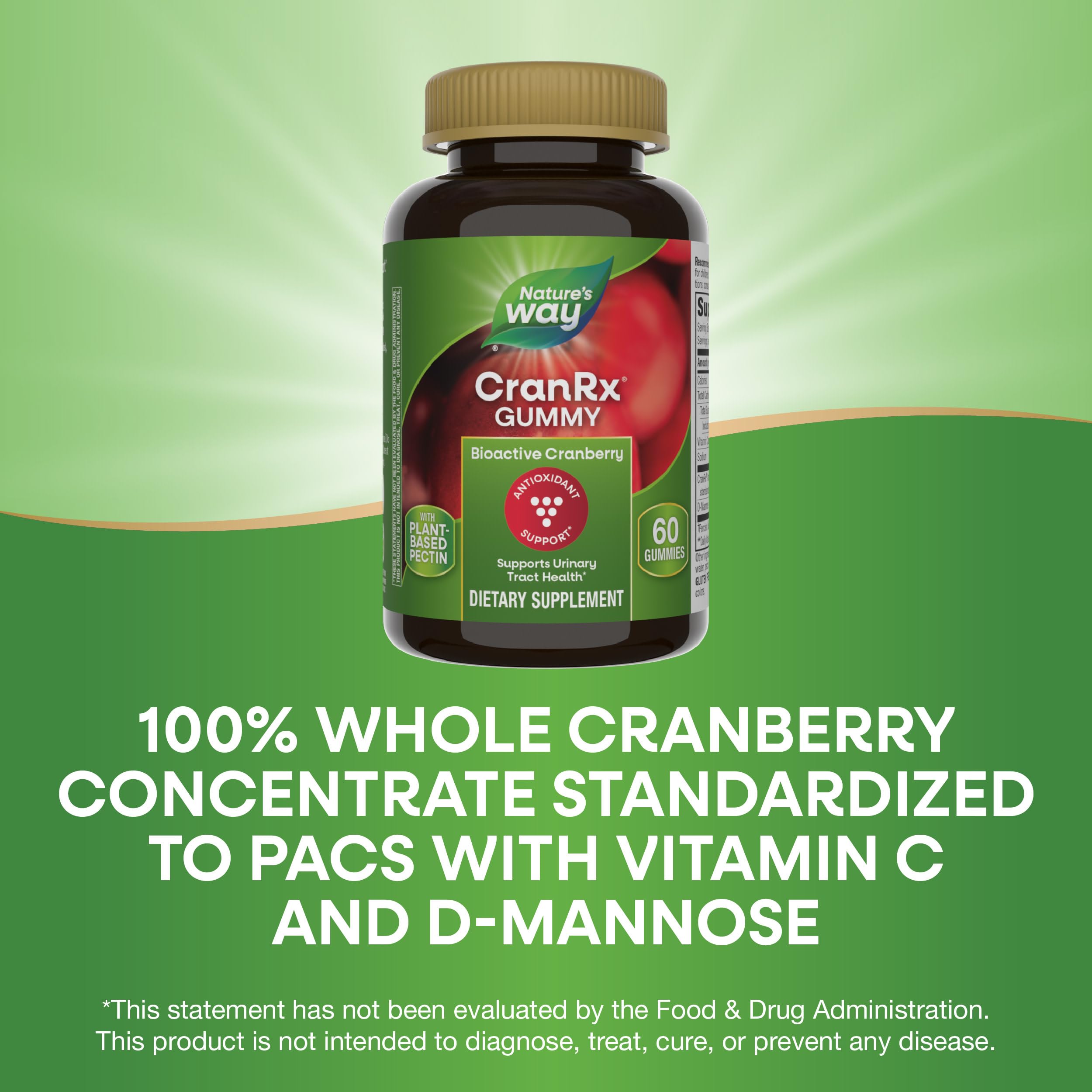 CranRx gummies with D-Mannose and Vitamin C support daily wellness