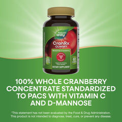CranRx gummies with D-Mannose and Vitamin C support daily wellness