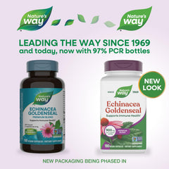 Nature's Way Echinacea Goldenseal capsules close-up ideal for daily wellness.