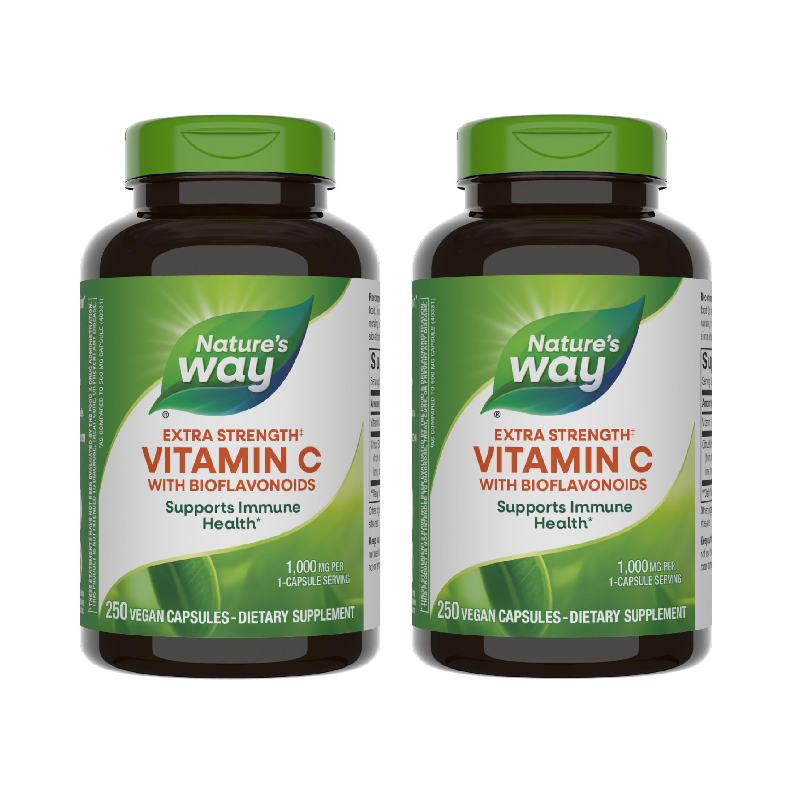 Nature's Way Extra Strength Vitamin C bottle with bioflavonoids for immune support