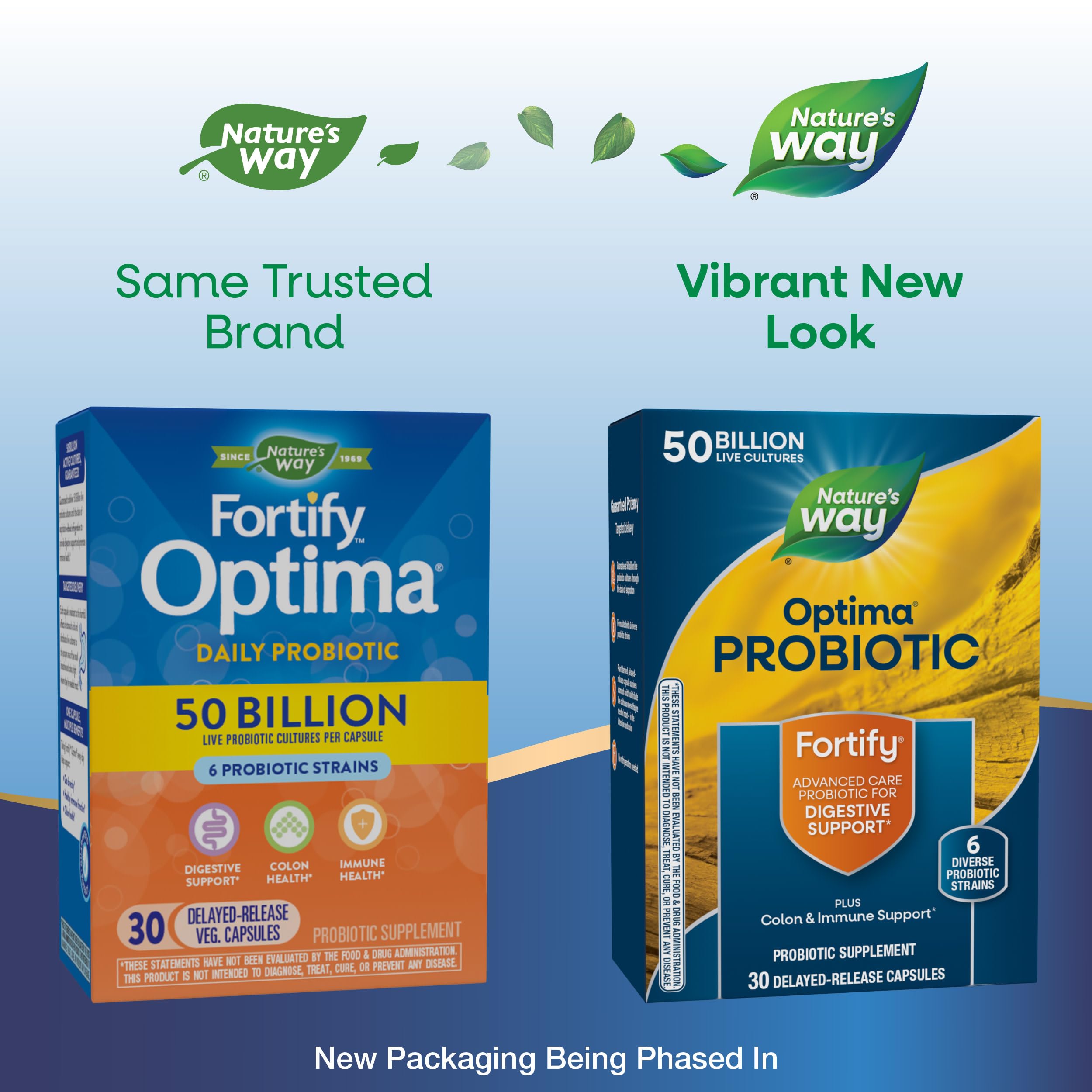 Fortify Optima capsules ready for daily use to support gut health.