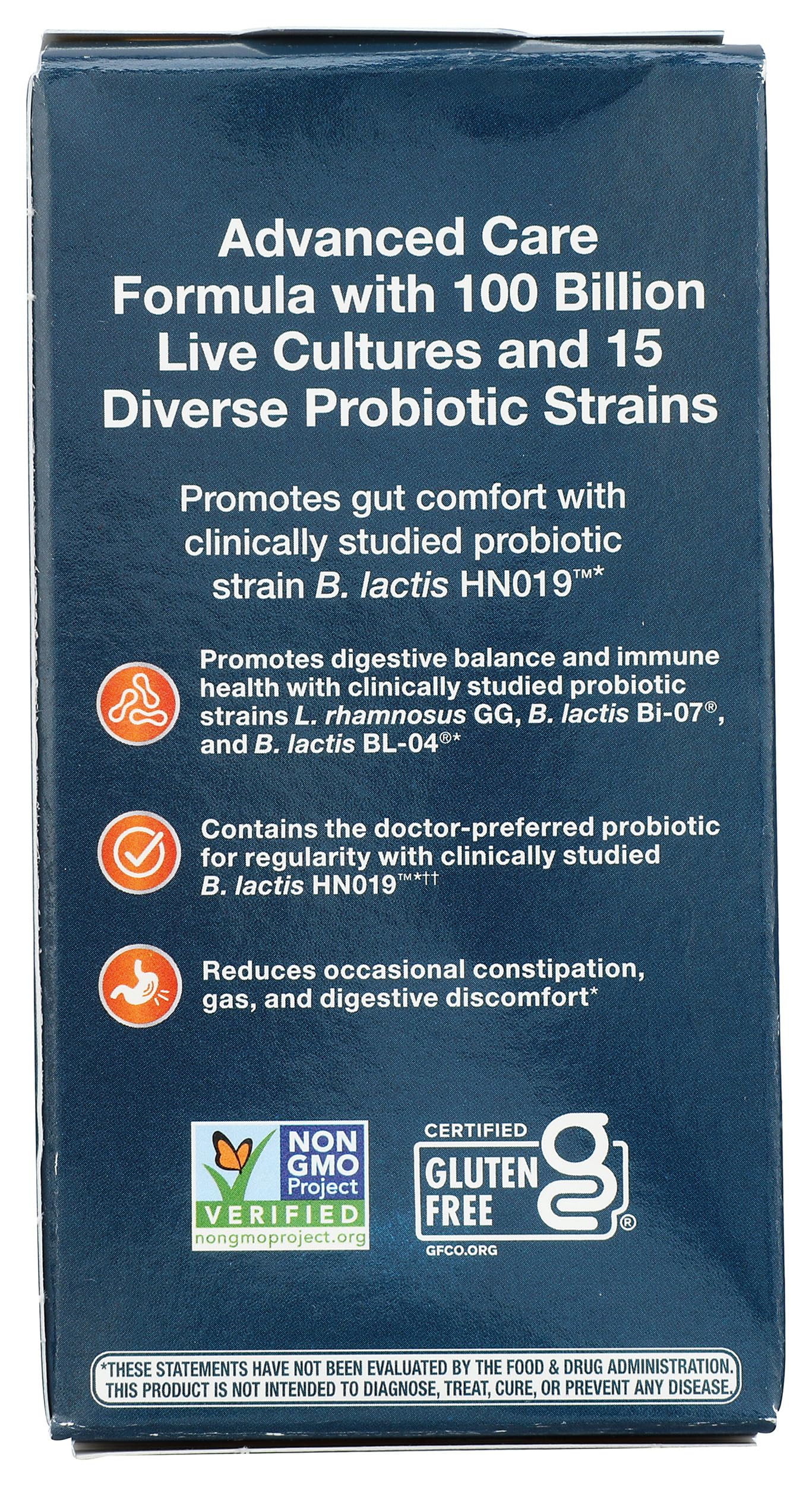 Fortify Optima capsules designed for targeted delivery to the small intestine.