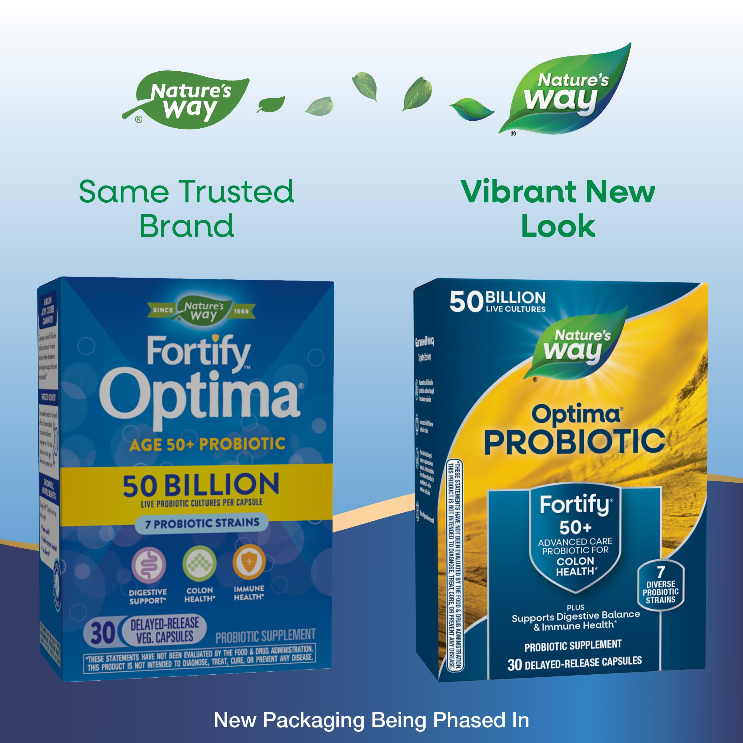 Fortify Optima capsule close-up highlighting diverse seven strains for colon health.