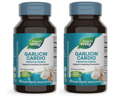 Nature’s Way Garlicin Cardio bottle with SmartRelease tablets for daily use
