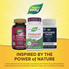 Nature's Way Ginkgold bottle on counter hints daily routine.