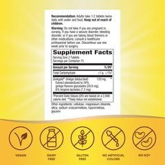 Nature's Way Ginkgold pills on desk suggest daily cognitive support.