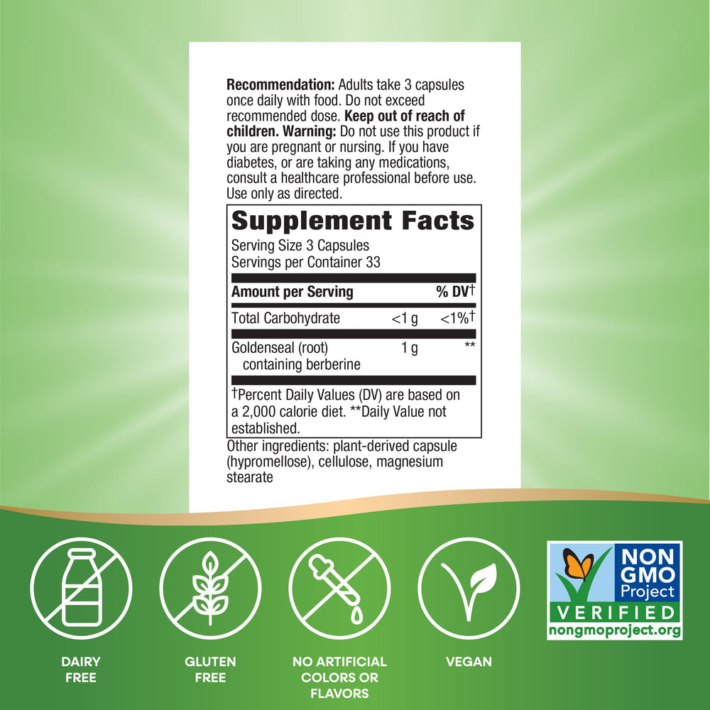 Non-GMO Project Verified vegan supplement packaging.