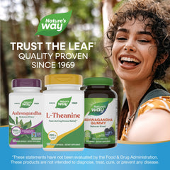 Packaging varies for Nature's Way L-Theanine across shipments