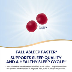 Nature's Way Melatonin Gummies bottle open with gummies ready for bedtime