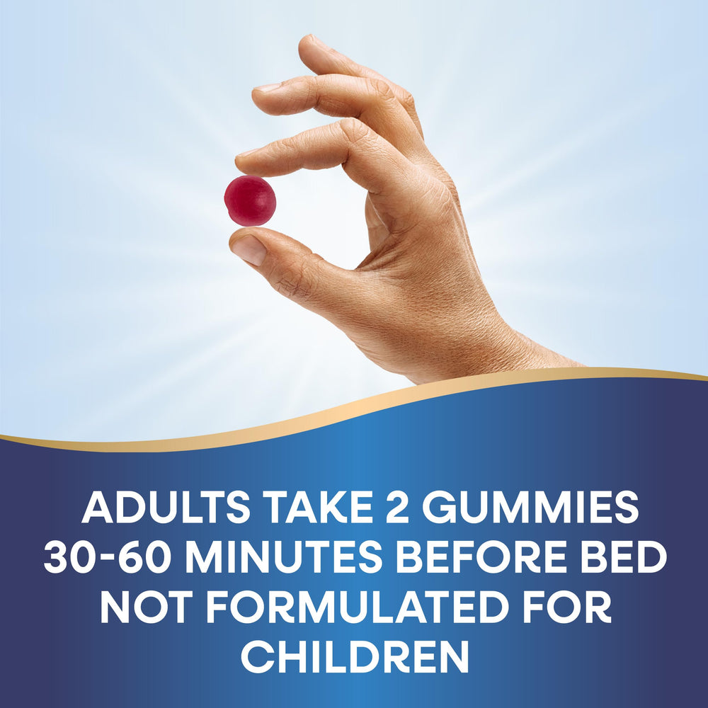 Nightstand setup with Nature's Way gummies for easy pre-bed routine