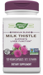 Nature's Way Milk Thistle SE bottle gluten-free herbal supplement for daily wellness