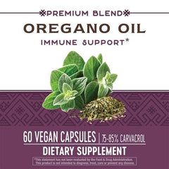 Nature's Way gluten-free oregano oil capsule packaging for clean ingredients