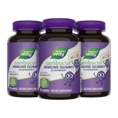 Nature’s Way Sambucus Kids elderberry gummies bottle for daily immune support
