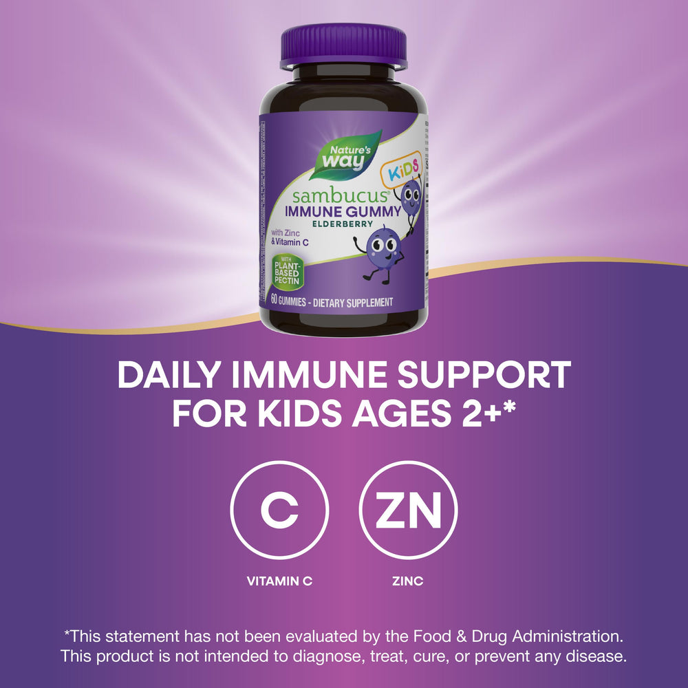 Nature’s Way Sambucus Kids elderberry extract and antioxidant focus
