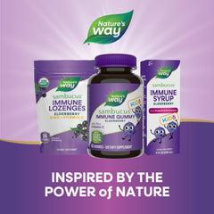 Nature’s Way Sambucus Kids elderberry gummies packaging and branding