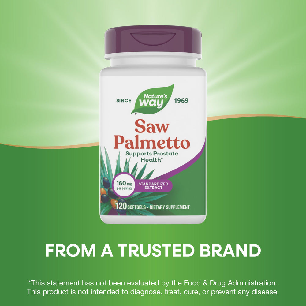 Packaging variation highlights gluten-free formula from Nature's Way Saw Palmetto