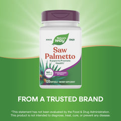 Packaging variation highlights gluten-free formula from Nature's Way Saw Palmetto