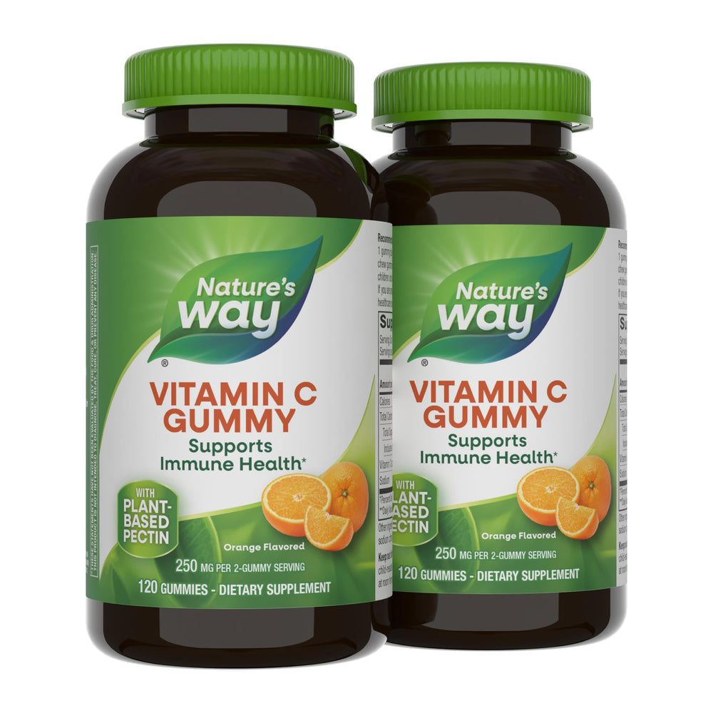 Nature's Way Vitamin C Gummies in orange flavor for immune support.