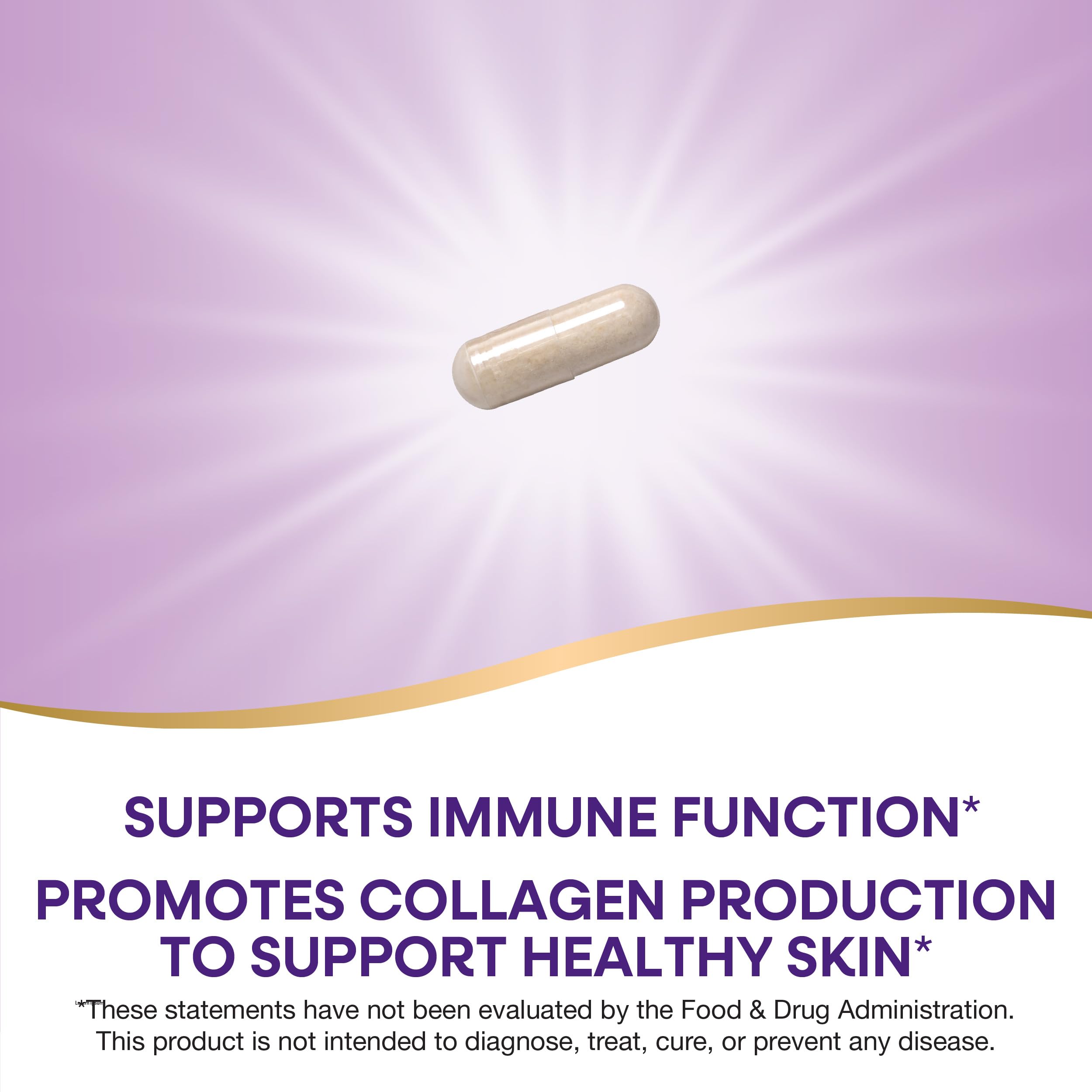 Nature's Way Vitamin C packaging in hand for on-the-go use.