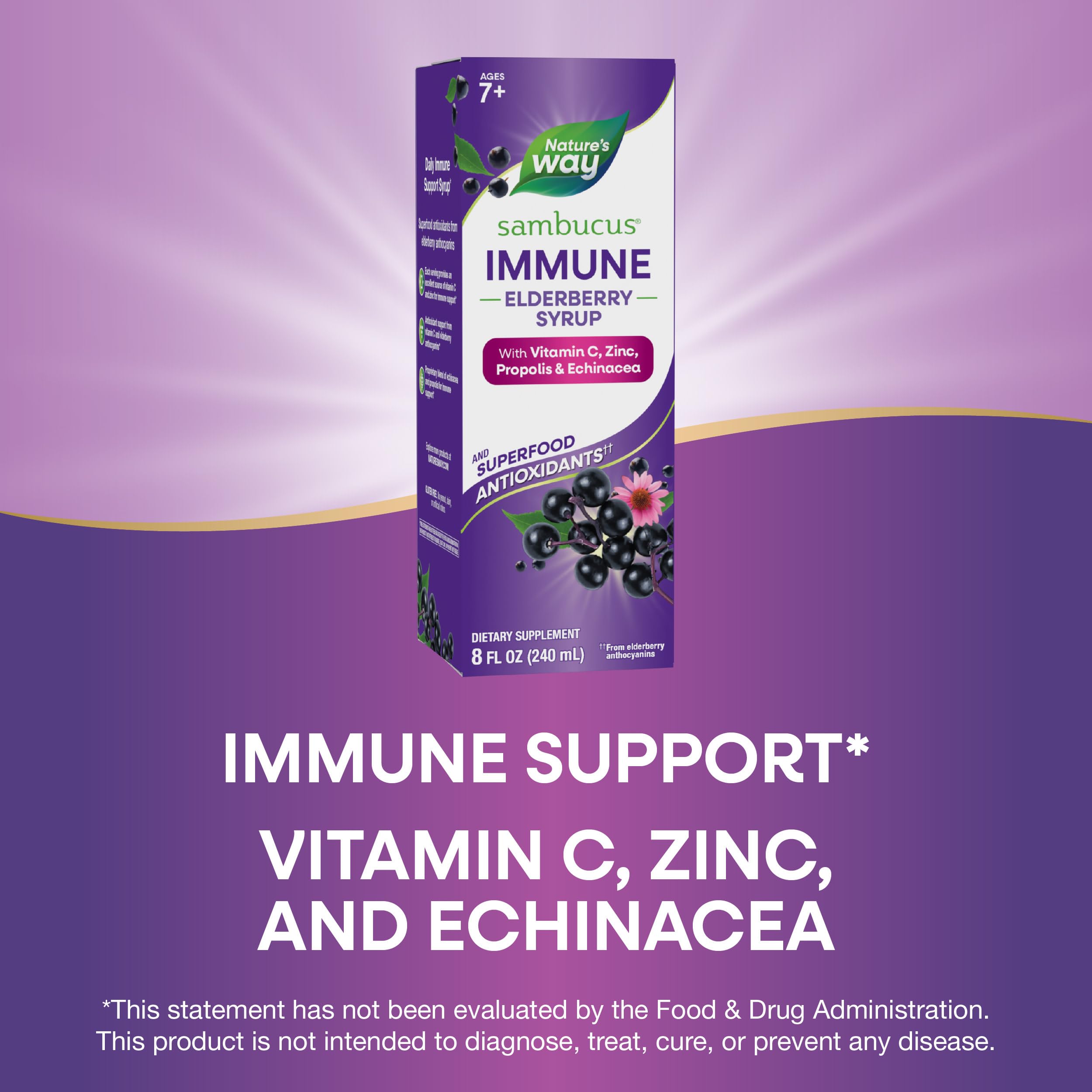 Nature's Way vitamin C and zinc support immune-friendly nutrition.