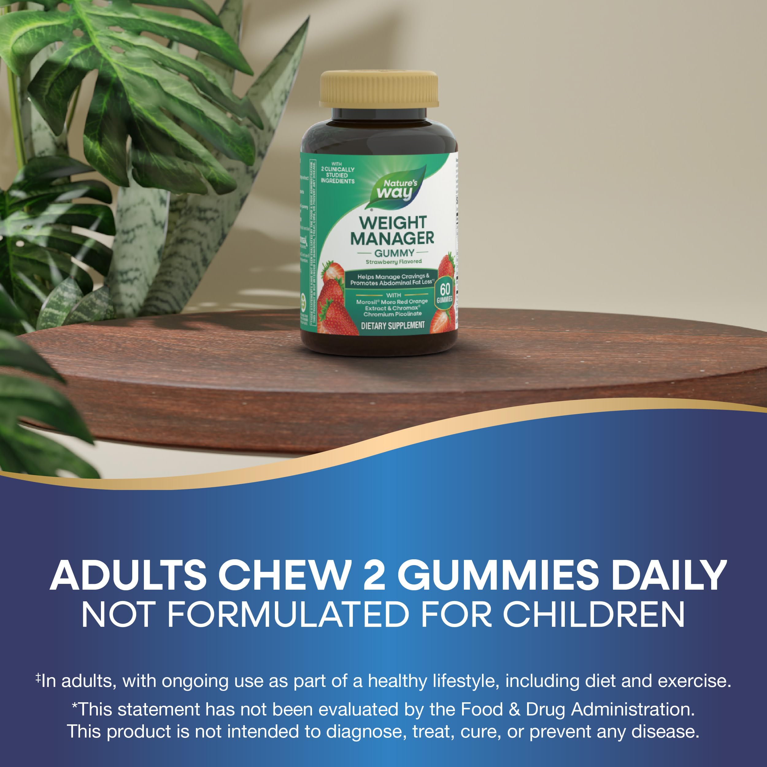Nature's Way Weight Manager Gummy Chromax with B6 and B12 for energy metabolism.