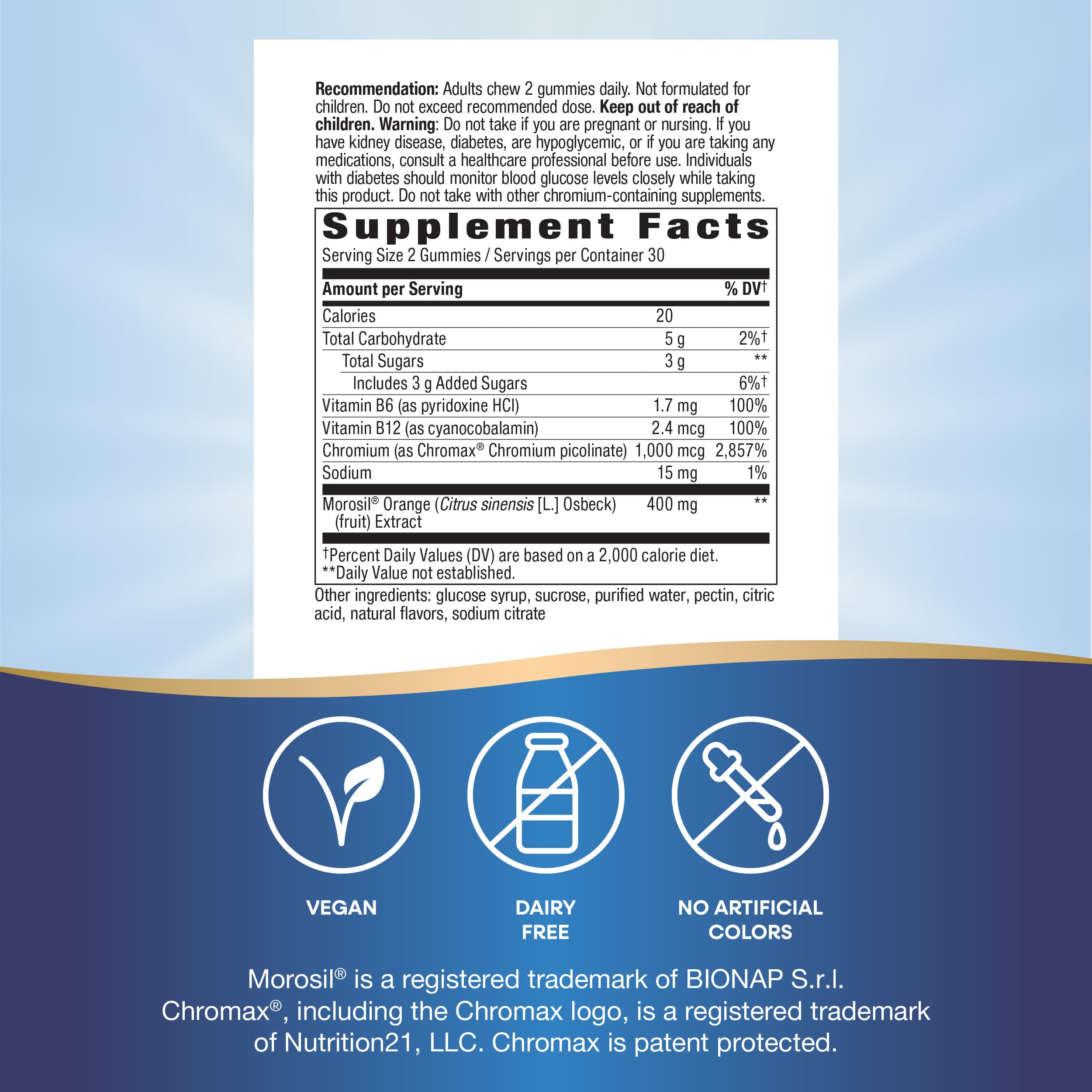 Nature's Way Weight Manager Gummy Morosil image shows clinically studied extract.